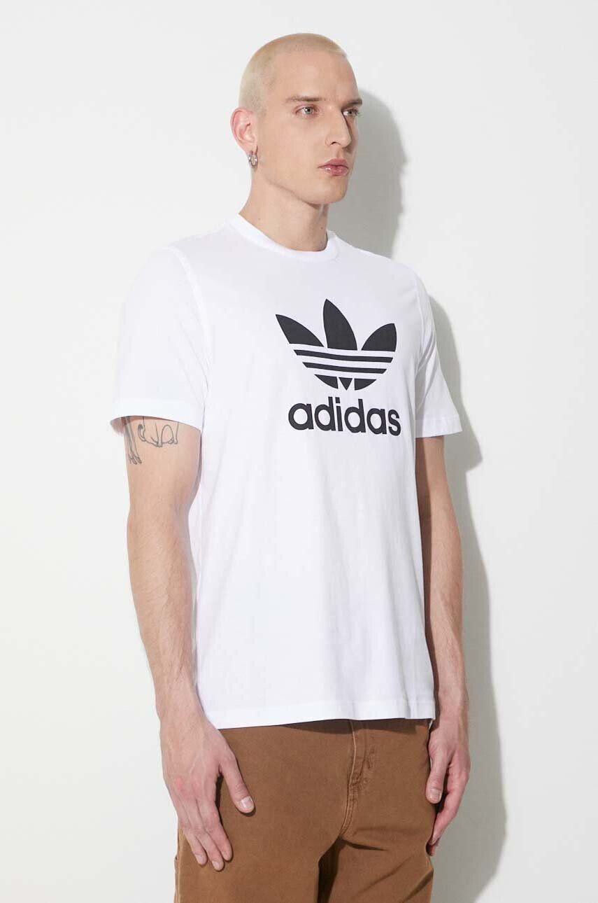 adidas Originals Bombažna kratka majica črna barva - Pepit.si