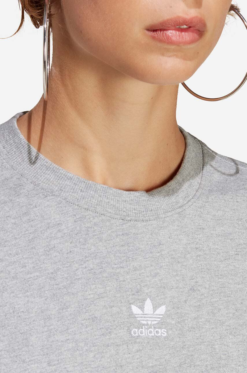 adidas Originals Bombažna kratka majica črna barva - Pepit.si