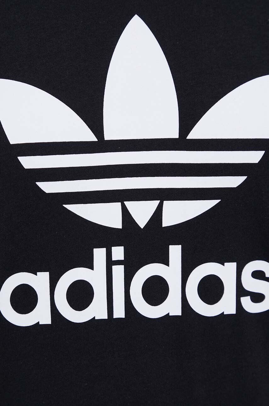 adidas Originals Bombažna kratka majica črna barva - Pepit.si