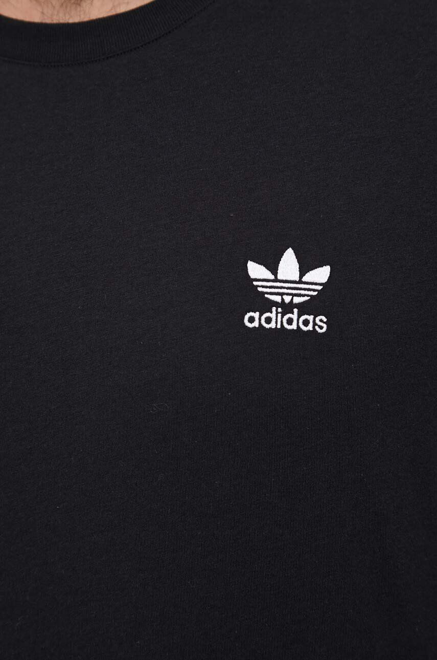 adidas Originals Bombažna kratka majica črna barva - Pepit.si