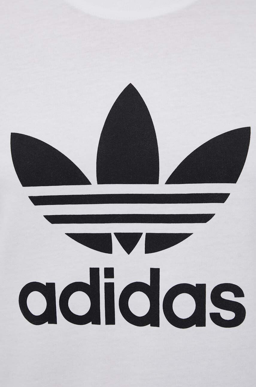 adidas Originals Bombažna kratka majica moški bela barva - Pepit.si