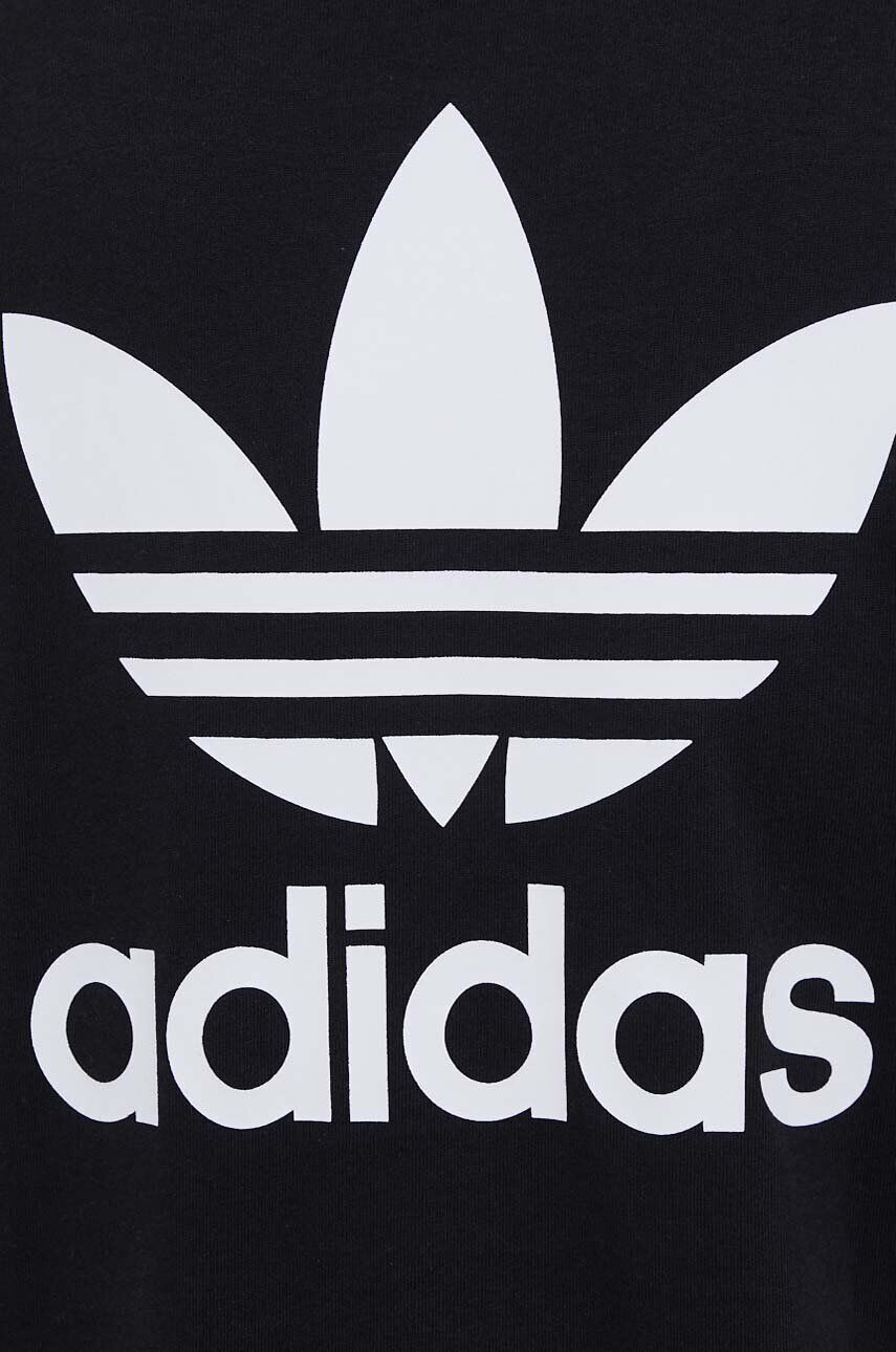 adidas Originals Bombažna kratka majica črna barva - Pepit.si