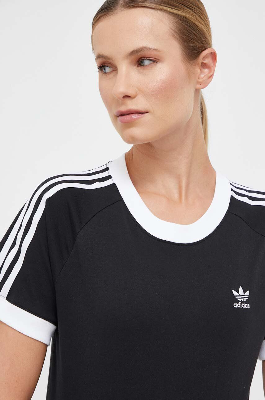 adidas Originals Bombažna kratka majica črna barva - Pepit.si