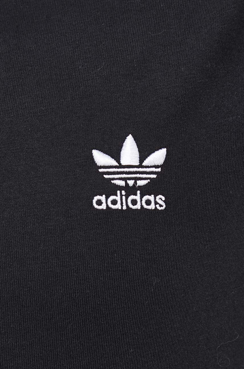 adidas Originals Bombažna kratka majica črna barva - Pepit.si