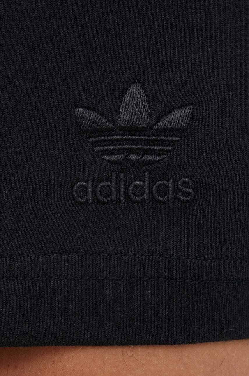 adidas Originals Bombažna kratka majica črna barva - Pepit.si