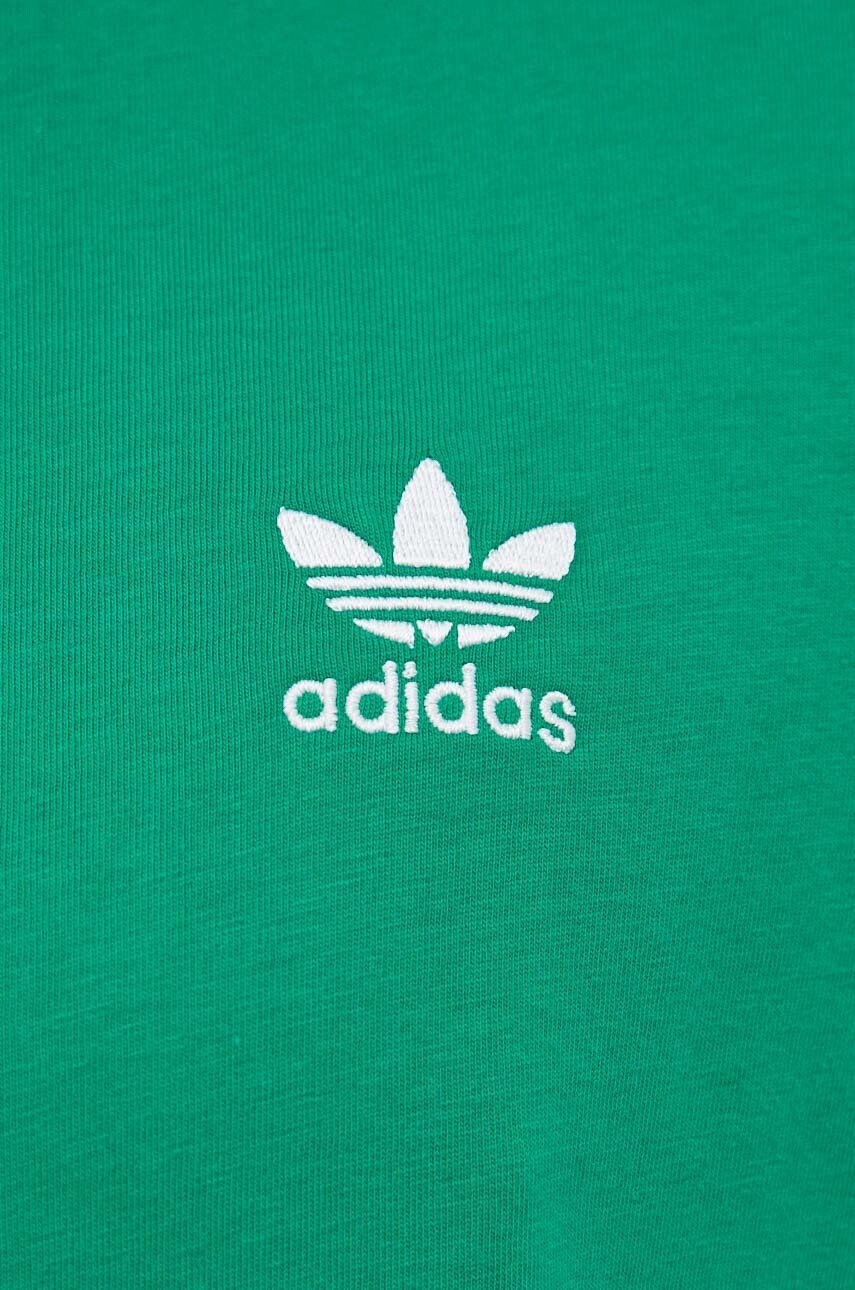 adidas Originals Bombažna kratka majica zelena barva - Pepit.si