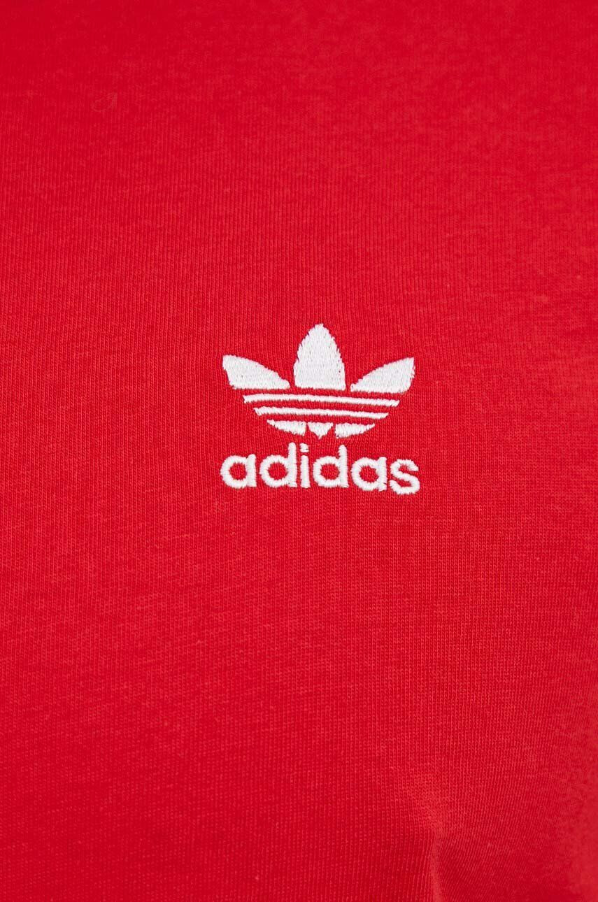 adidas Originals Bombažna kratka majica rdeča barva - Pepit.si