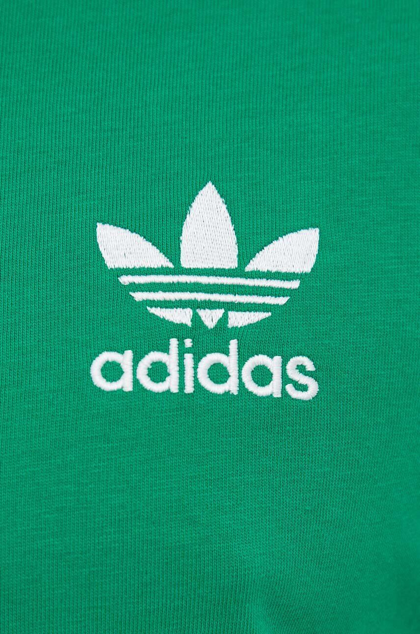 adidas Originals Bombažna kratka majica zelena barva - Pepit.si