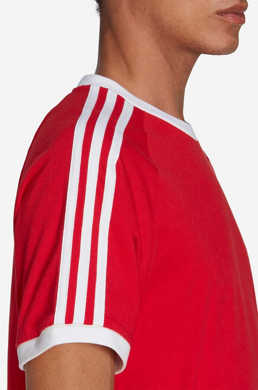 adidas Originals Bombažna kratka majica rdeča barva - Pepit.si