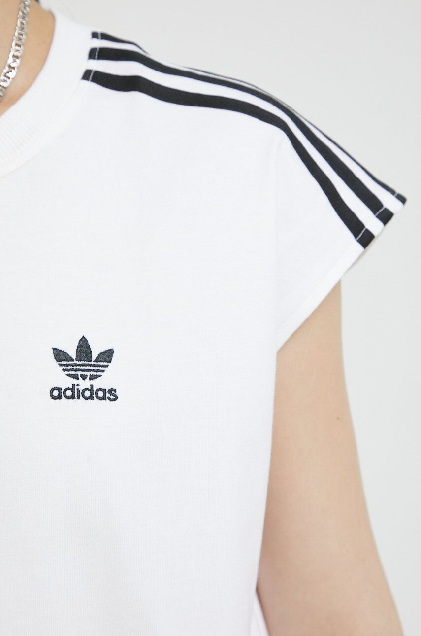 adidas Originals Bombažna kratka majica bela barva - Pepit.si