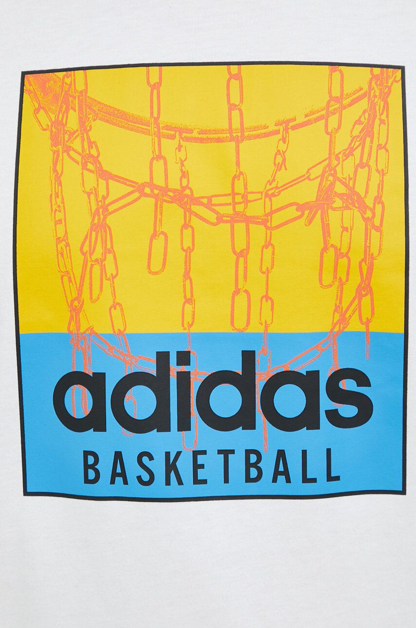 adidas Originals Bombažna kratka majica bela barva - Pepit.si