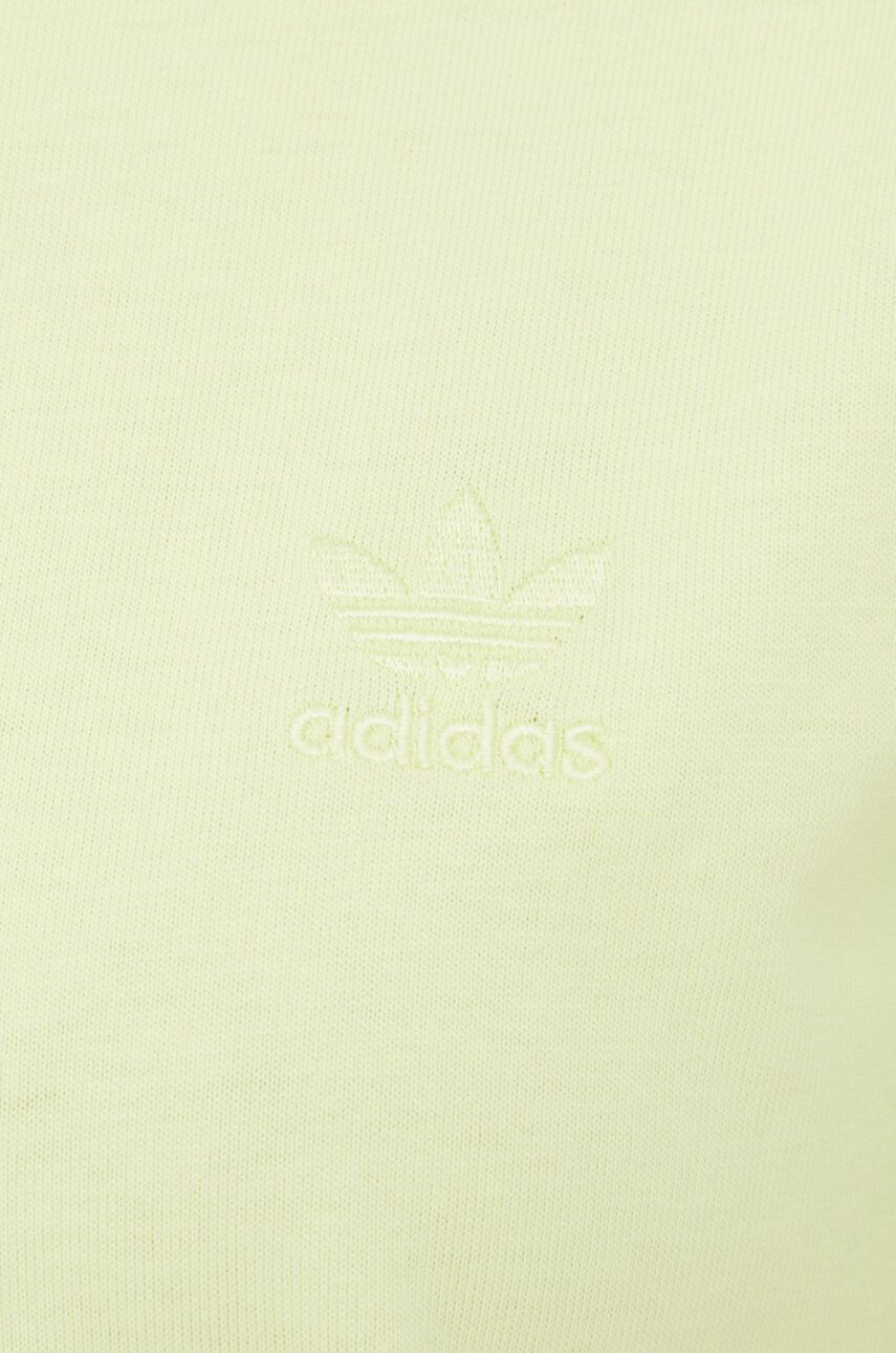 adidas Originals Bombažna kratka majica Trefoil Moments zelena barva - Pepit.si