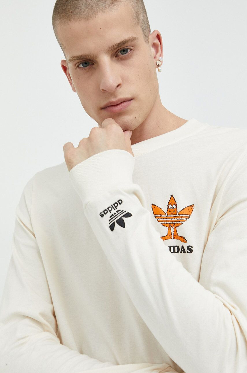 adidas Originals Bombažna majica z dolgimi rokavi - Pepit.si