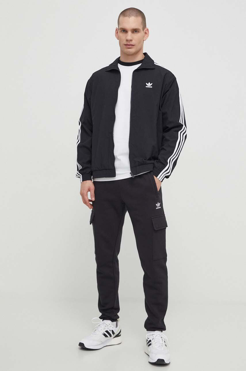 adidas Originals Bombažna majica z dolgimi rokavi bela barva - Pepit.si