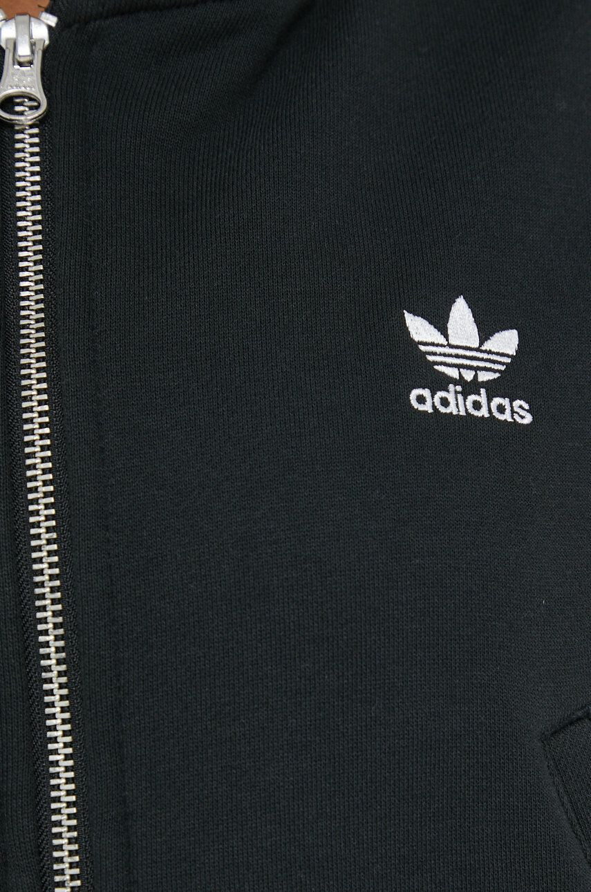 adidas Originals Bombažna mikica ženska črna barva - Pepit.si