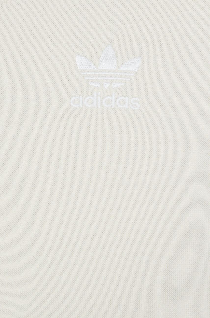 adidas Originals Bombažna mikica Adicolor ženska bež barva - Pepit.si