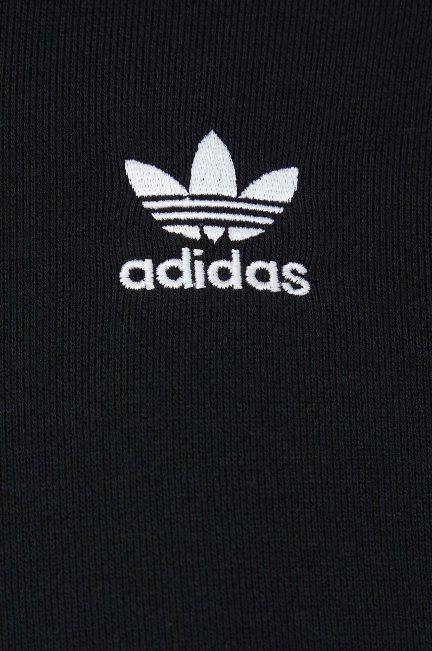 adidas Originals Bombažna mikica Adicolor ženska črna barva - Pepit.si