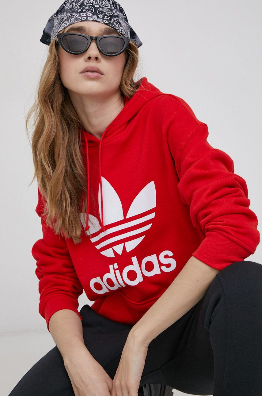 adidas Originals Bombažna mikica Adicolor ženska - Pepit.si