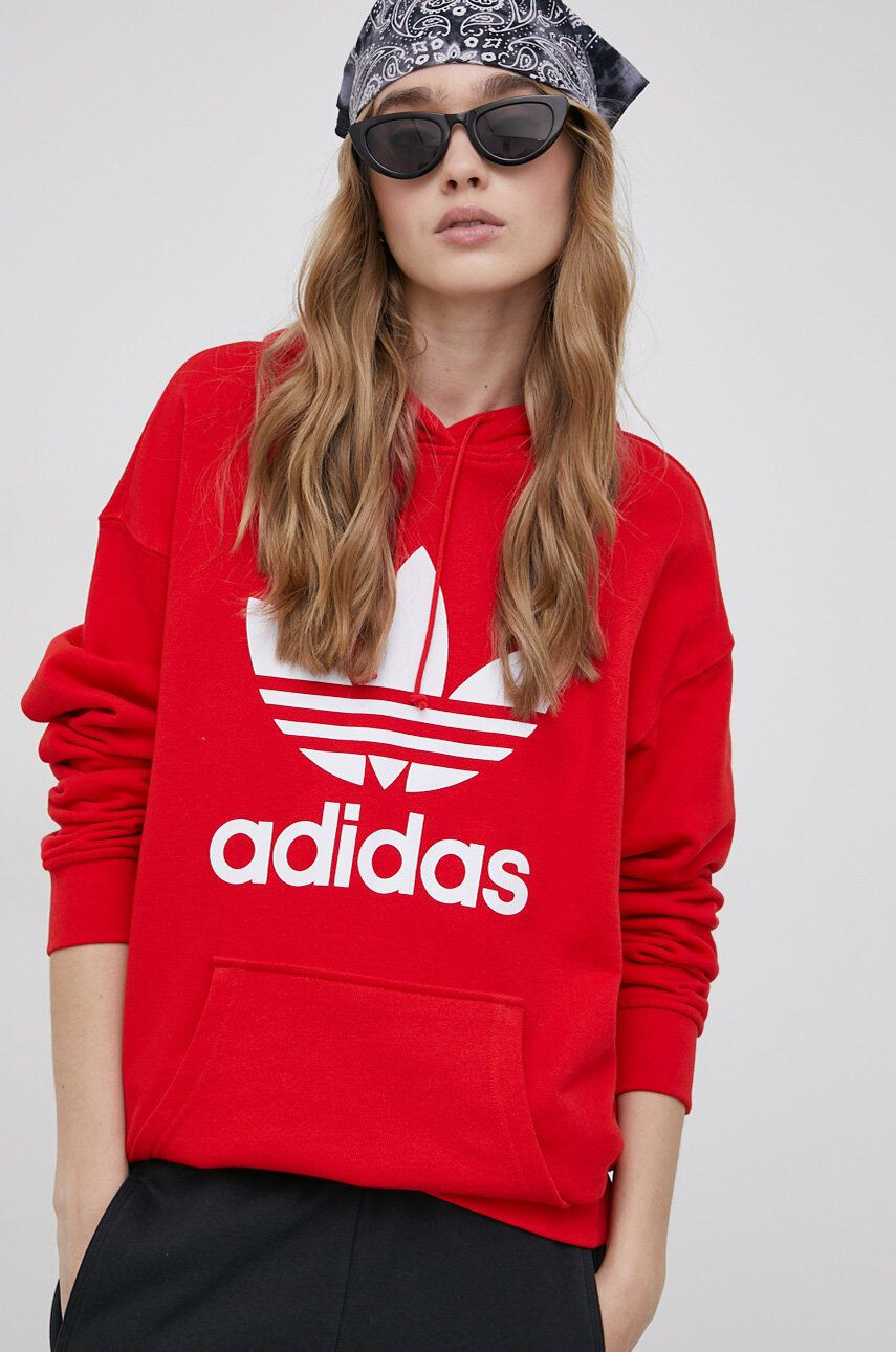 adidas Originals Bombažna mikica Adicolor ženska - Pepit.si