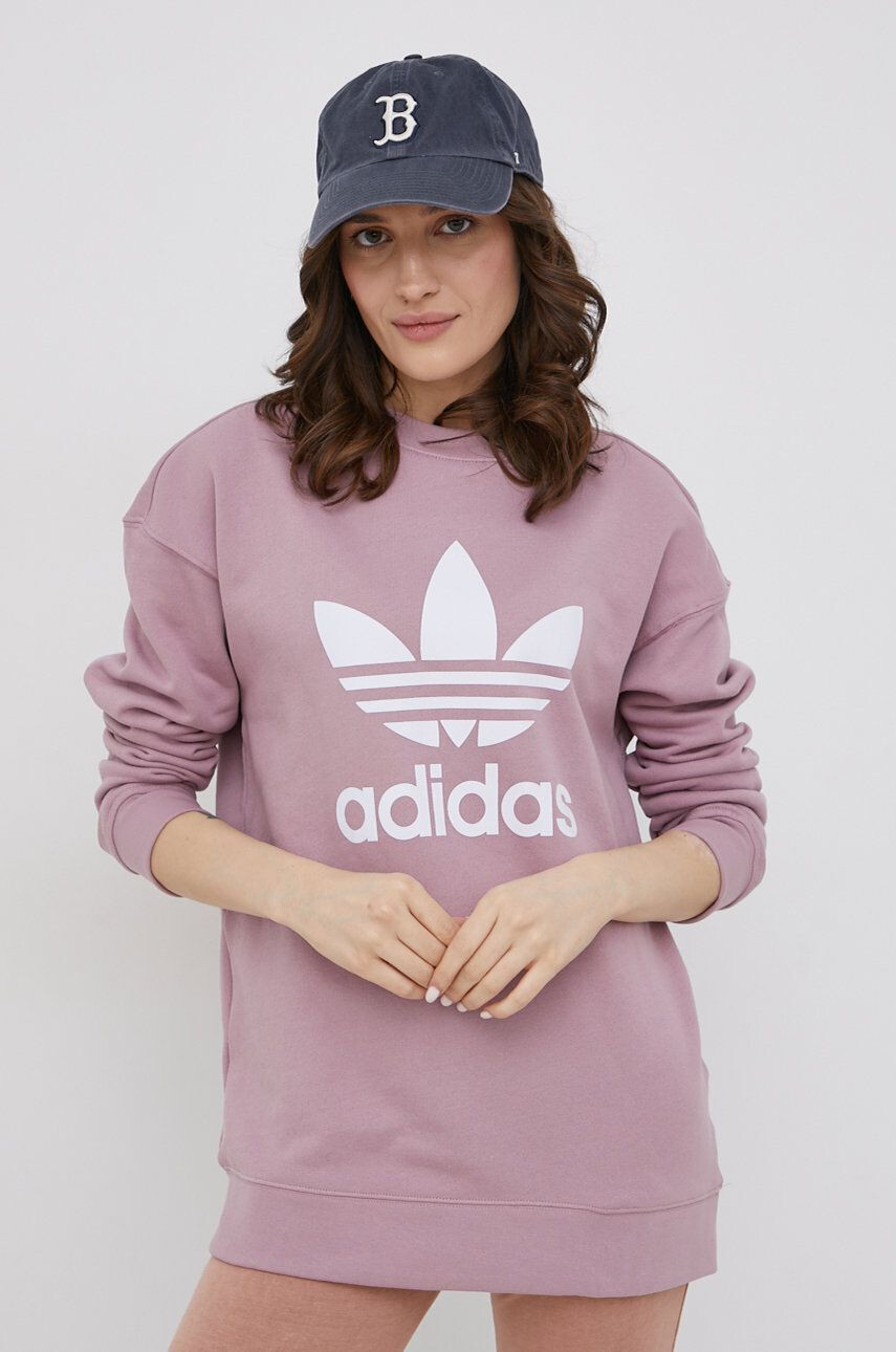 adidas Originals Bombažna mikica Adicolor ženska - Pepit.si