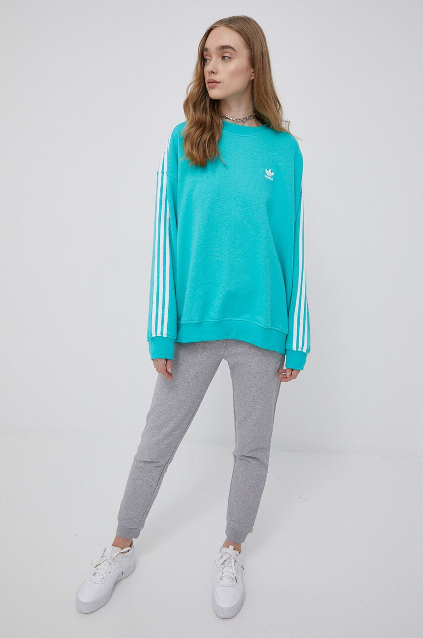 adidas Originals Bombažna mikica Adicolor ženska - Pepit.si