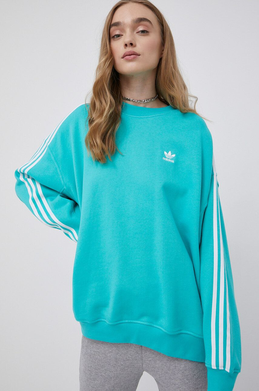 adidas Originals Bombažna mikica Adicolor ženska - Pepit.si