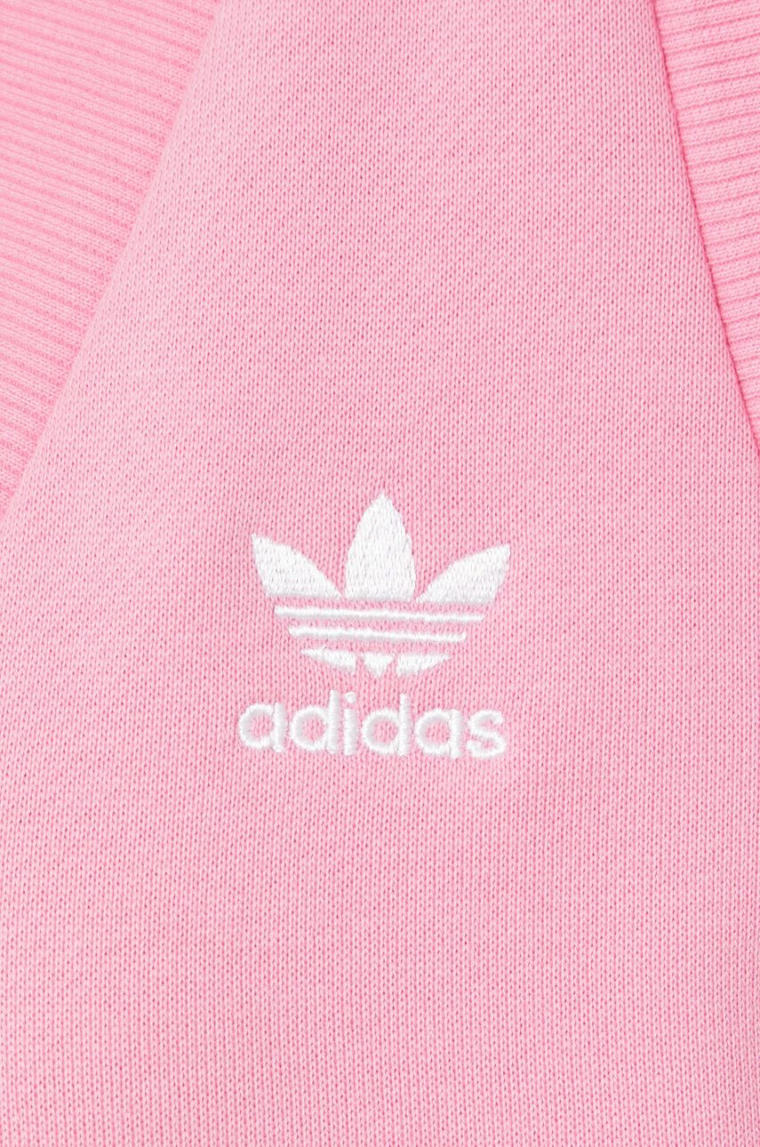 adidas Originals Bombažna obleka roza barva - Pepit.si