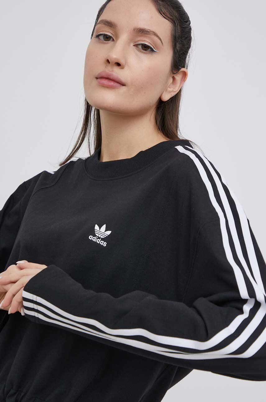 adidas Originals Bombažna obleka Adicolor - Pepit.si