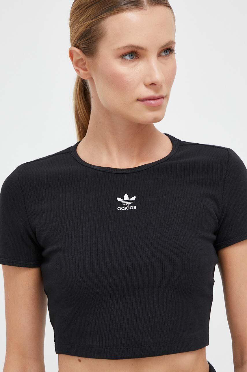 adidas Originals Kratka majica ženski črna barva - Pepit.si