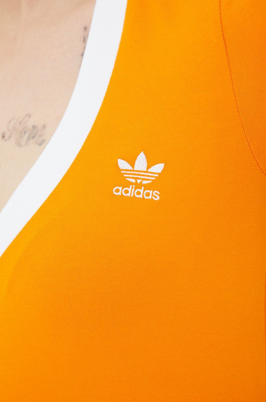 adidas Originals Kratka majica Adicolor ženska oranžna barva - Pepit.si