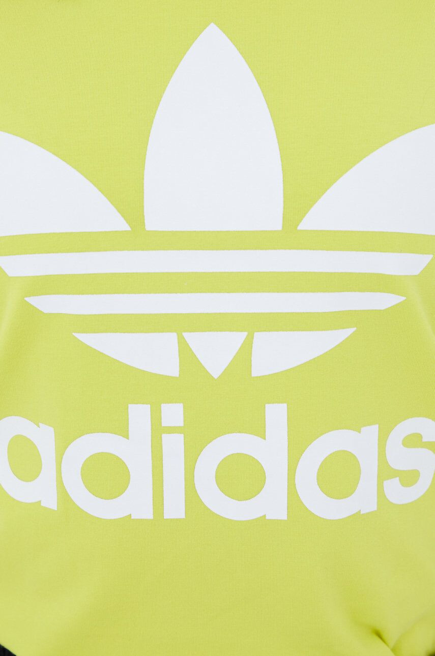 adidas Originals Kratka majica Adicolor ženska zelena barva - Pepit.si