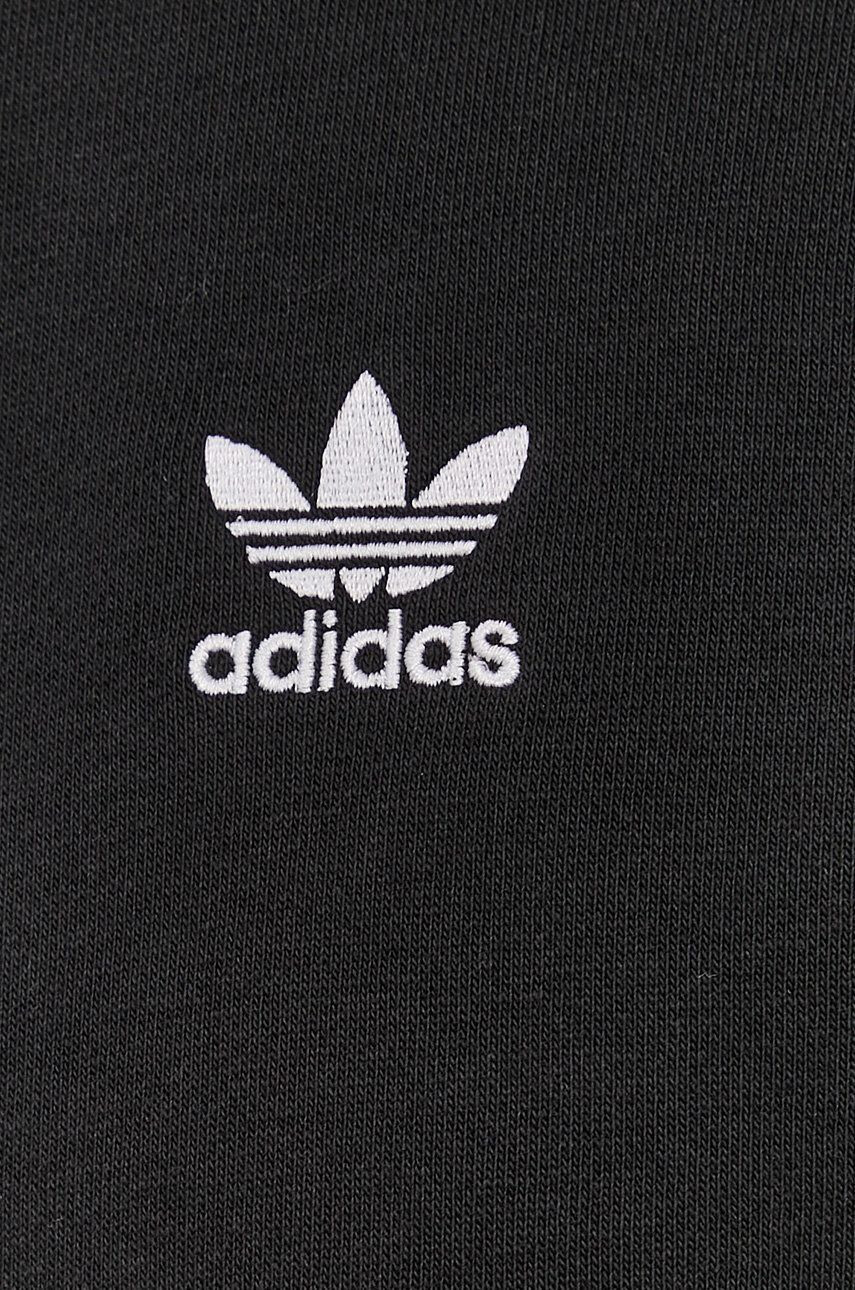 adidas Originals Pulover črna barva s kapuco - Pepit.si