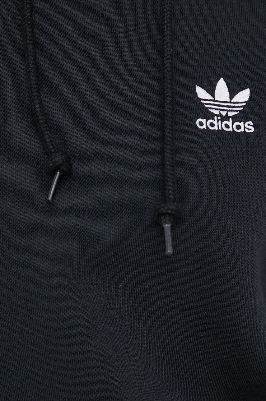 adidas Originals Pulover črna barva s kapuco - Pepit.si