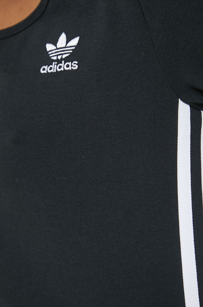 adidas Originals Majica z dolgimi rokavi ženski črna barva - Pepit.si