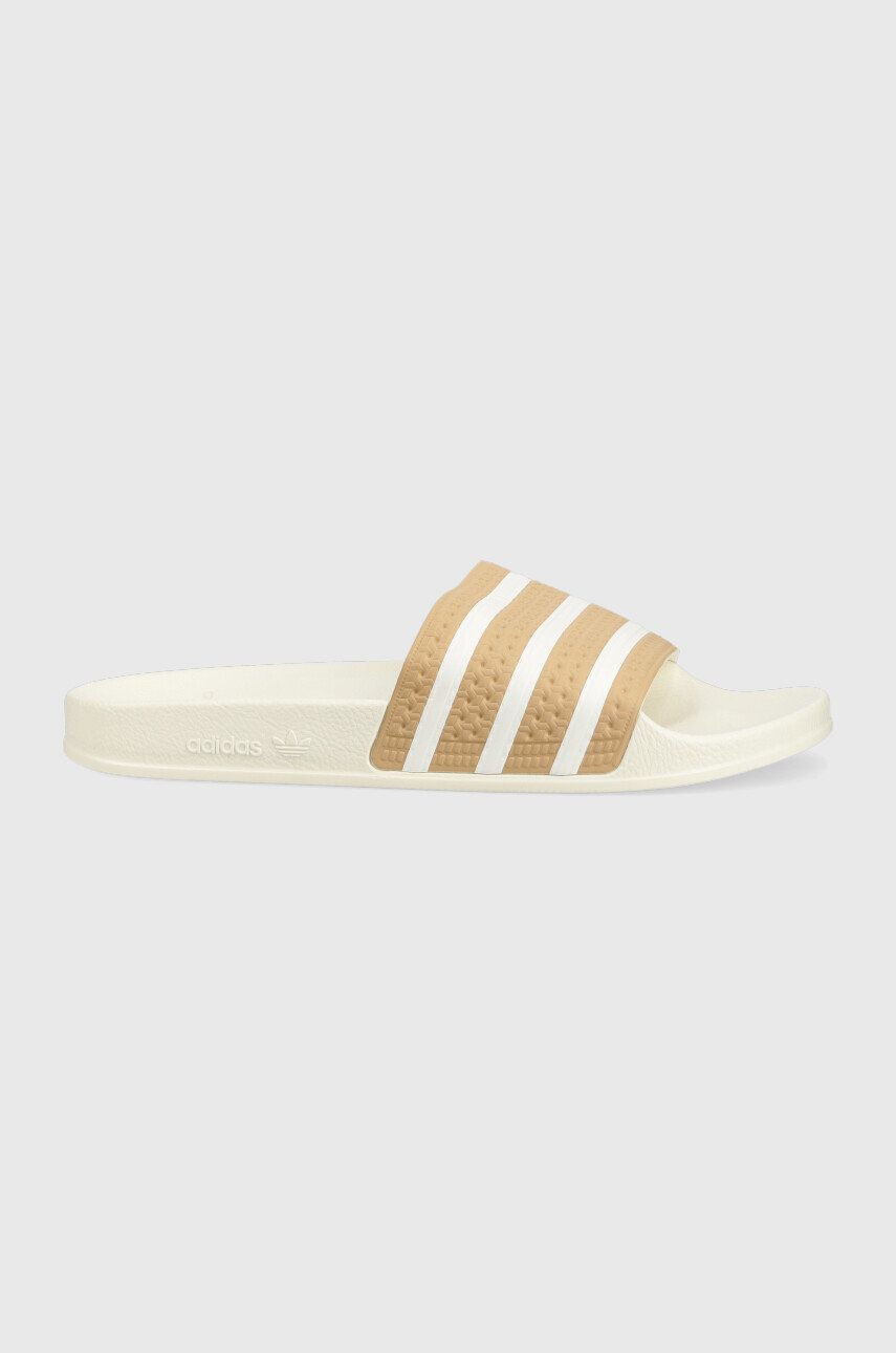 adidas Originals Natikači Adilette GY2102 moški bež barva - Pepit.si