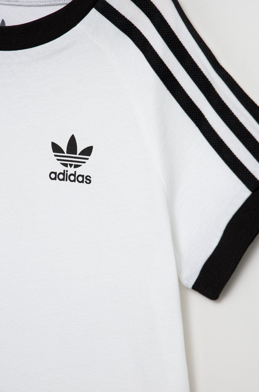 adidas Originals Otroška bombažna kratka majica bela barva - Pepit.si