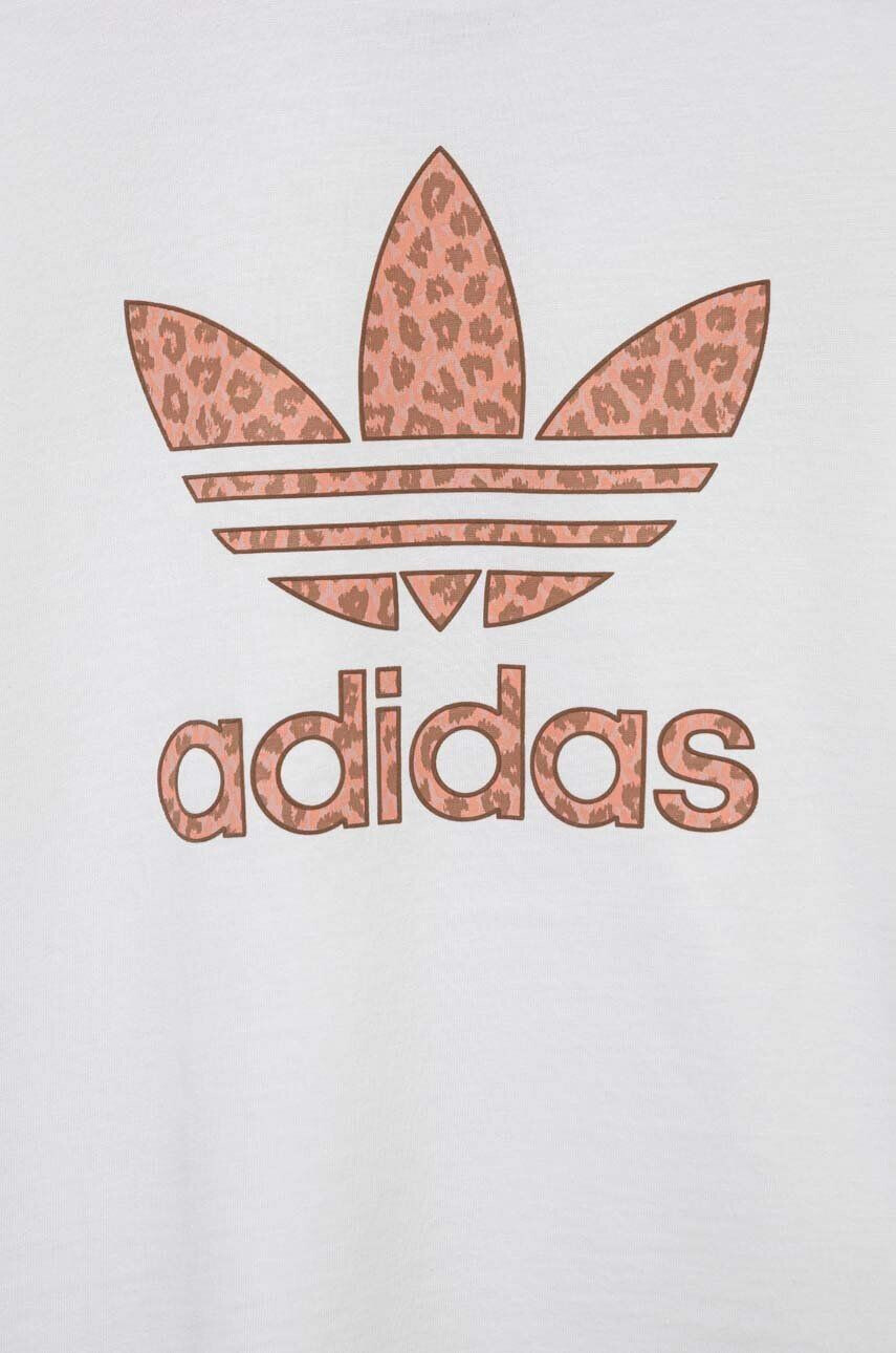 adidas Originals Otroška bombažna kratka majica bela barva - Pepit.si