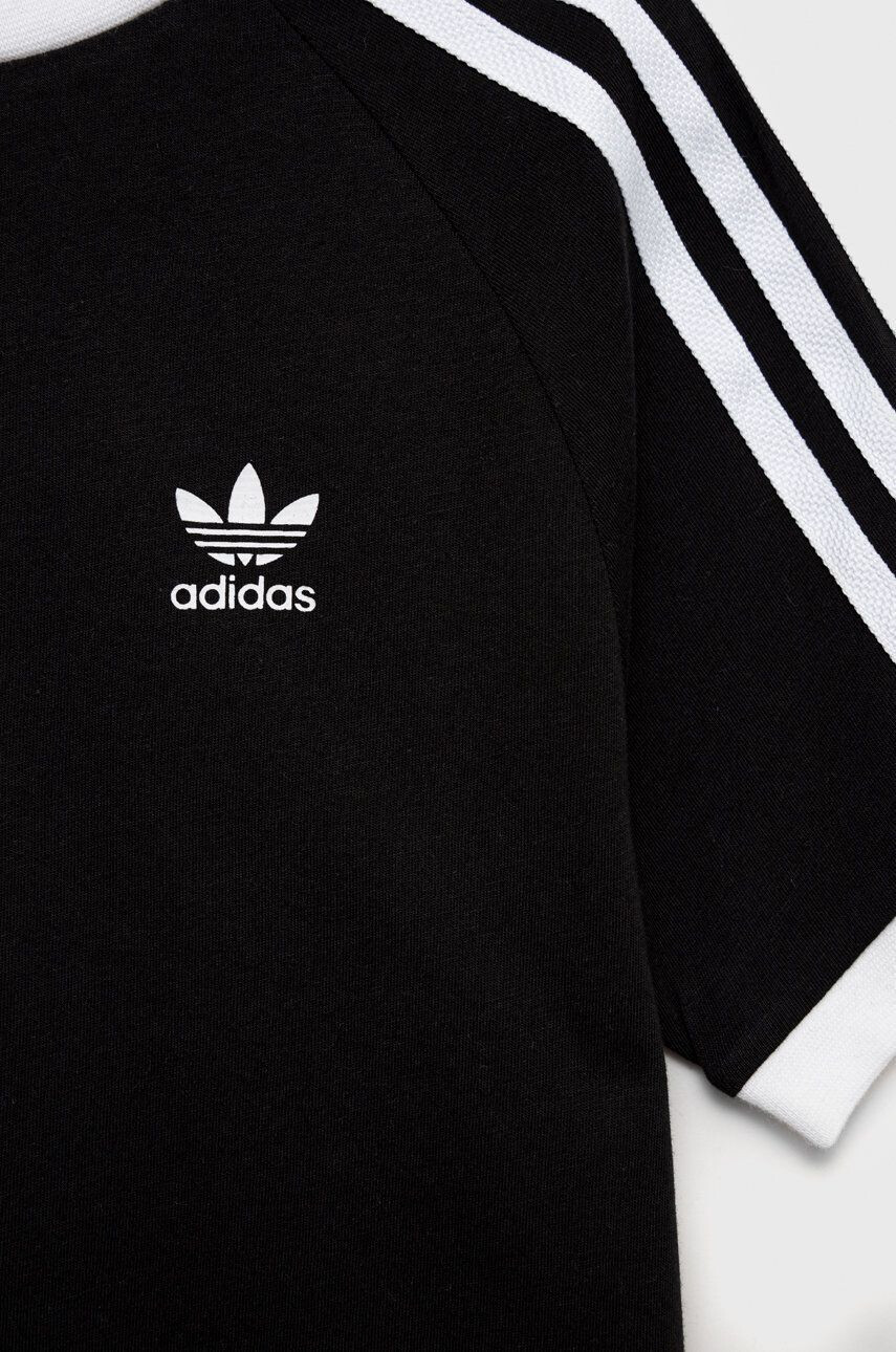 adidas Originals Otroška kratka majica črna barva - Pepit.si