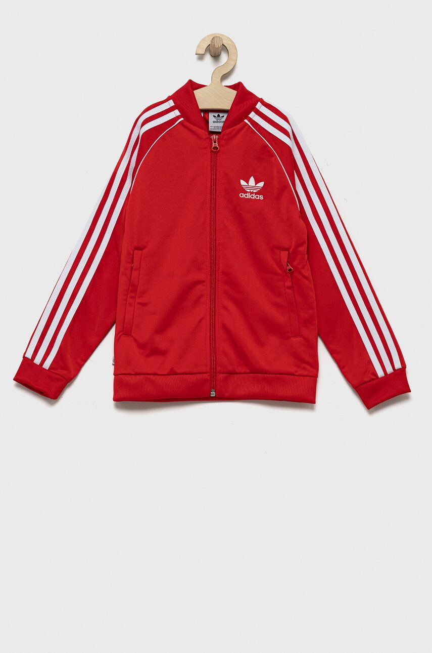 adidas Originals Otroška mikica rdeča barva - Pepit.si