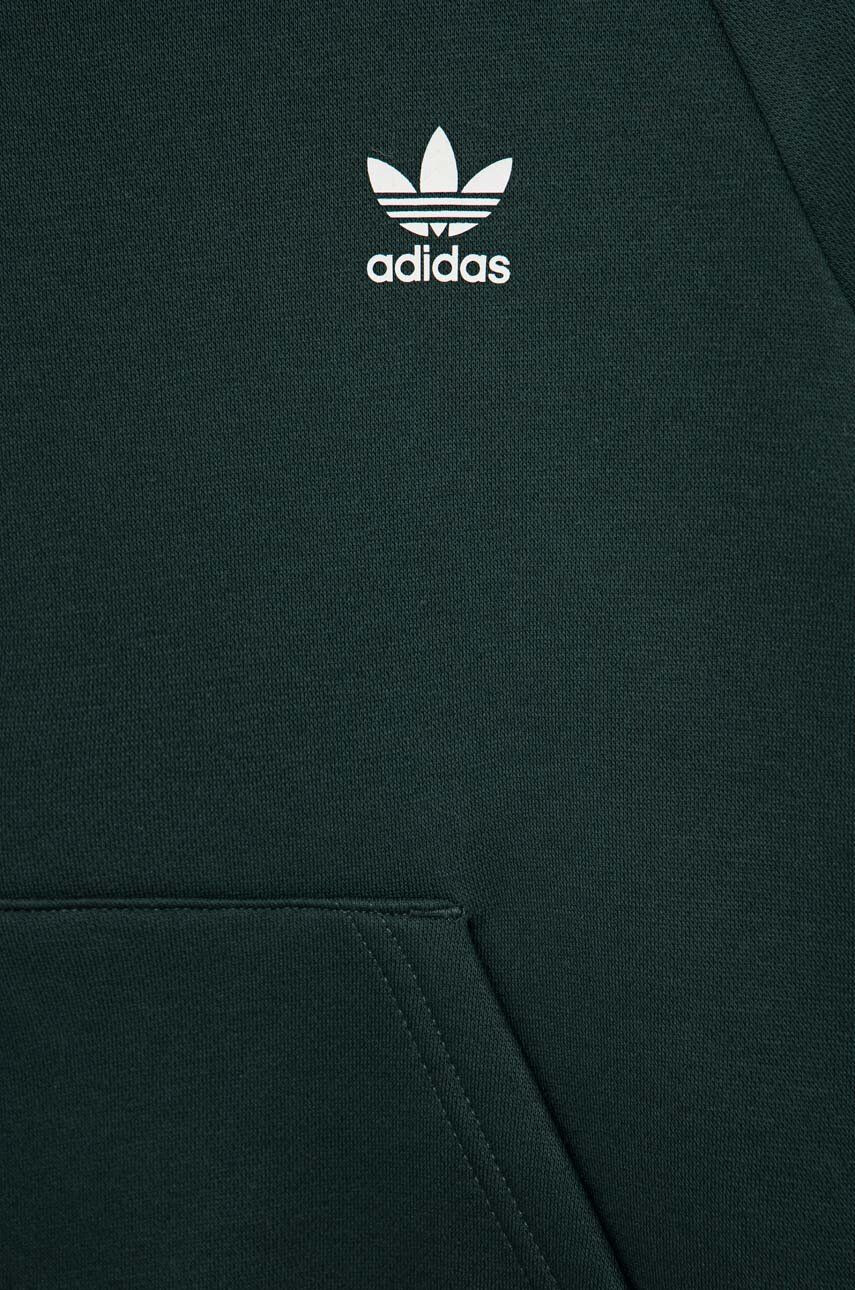 adidas Originals Otroška mikica zelena barva s kapuco - Pepit.si