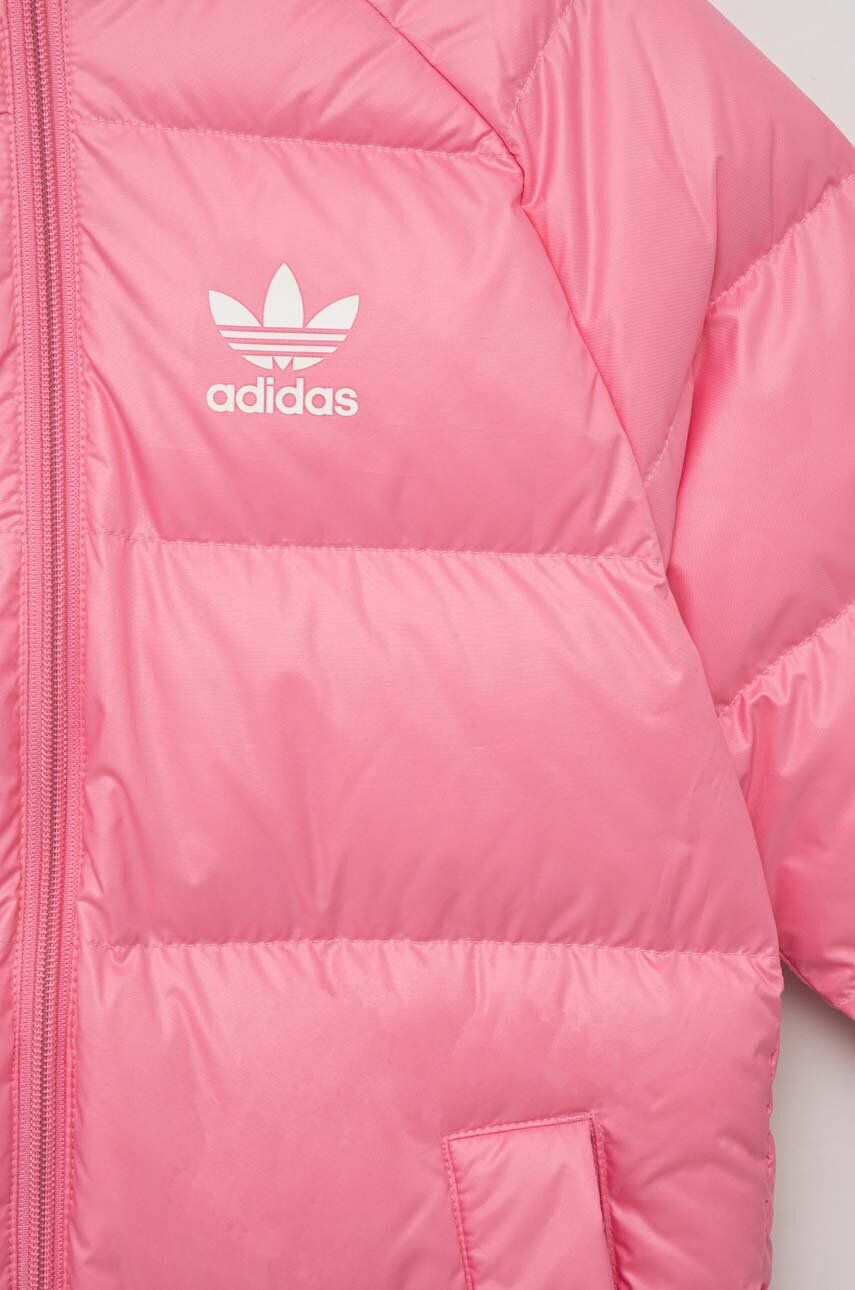 adidas Originals Otroška puhovka roza barva - Pepit.si