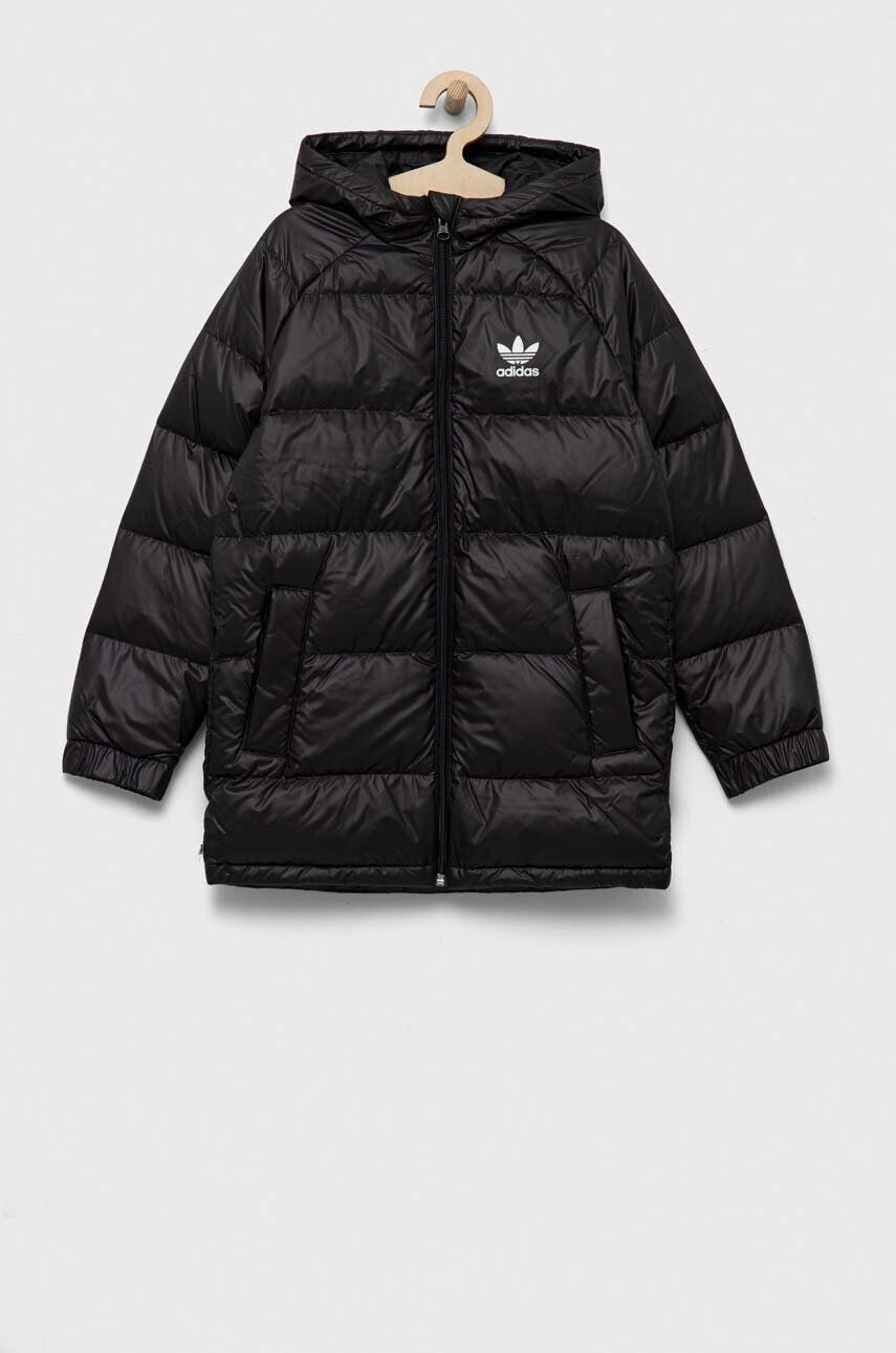 adidas Originals Otroška puhovka DOWN JACKET ELO črna barva - Pepit.si