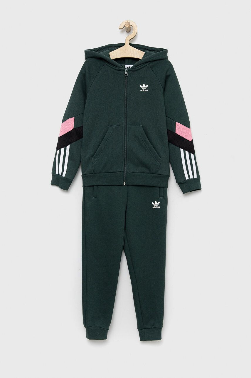 adidas Originals Otroška trenirka zelena barva - Pepit.si