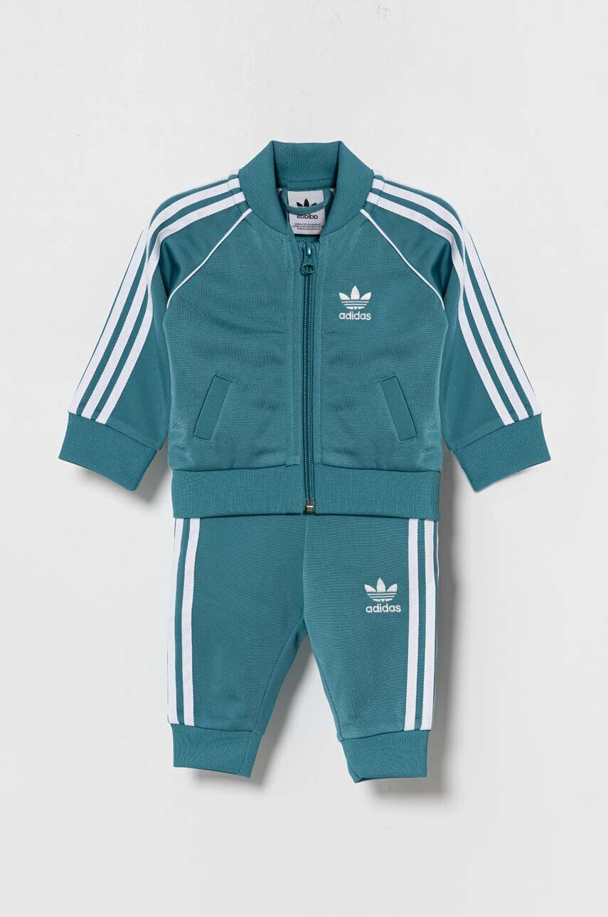 adidas Originals Otroška trenirka zelena barva - Pepit.si