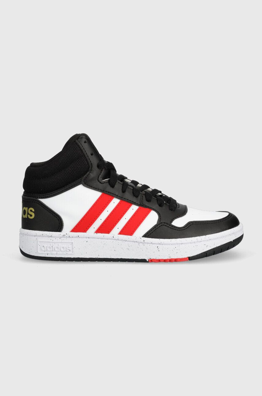 adidas Originals Otroške superge HOOPS MID 3.0 K bela barva - Pepit.si