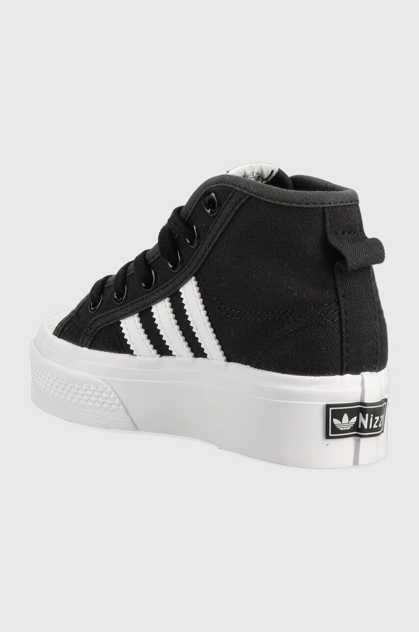 adidas Originals Otroške superge NIZZA PLATFORM MID črna barva - Pepit.si