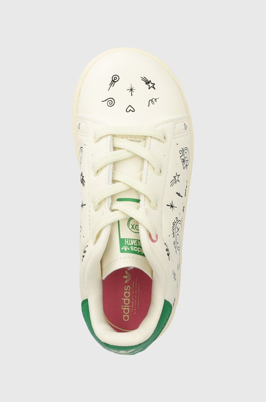 adidas Originals Otroške superge Stan Smith bež barva - Pepit.si