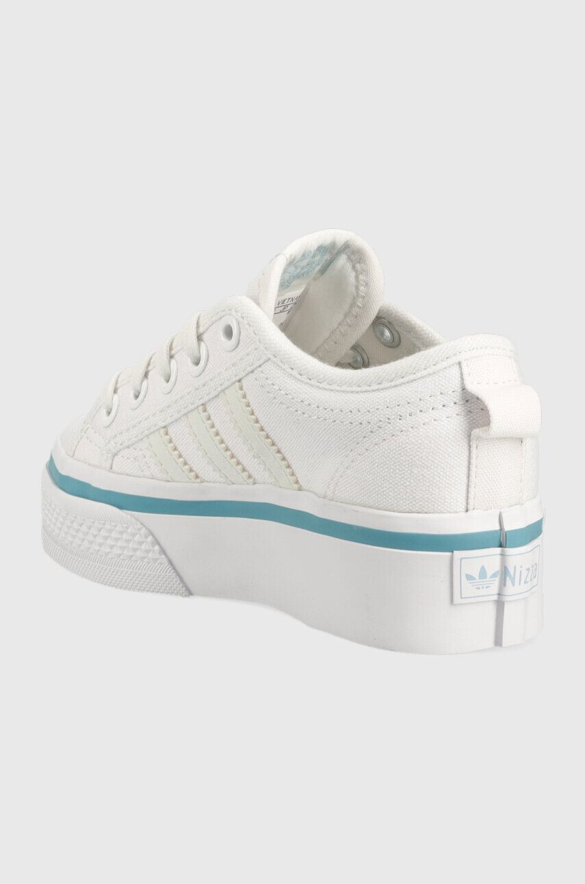 adidas Originals Otroške teniske NIZZA PLATFORM C bela barva - Pepit.si