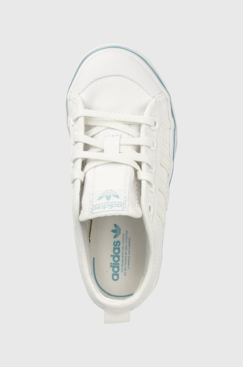 adidas Originals Otroške teniske NIZZA PLATFORM C bela barva - Pepit.si