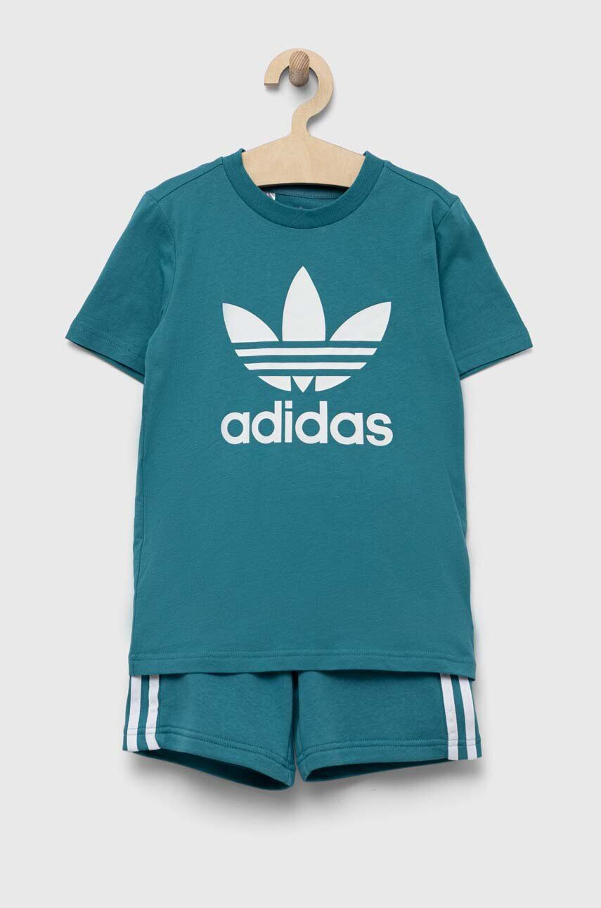 adidas Originals Otroški komplet zelena barva - Pepit.si